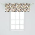 thumbnail image 2 of Ambesonne Snail Window Valance, Colorful Sea Shells Tropical, 42" x 18", Multicolor, 2 of 3