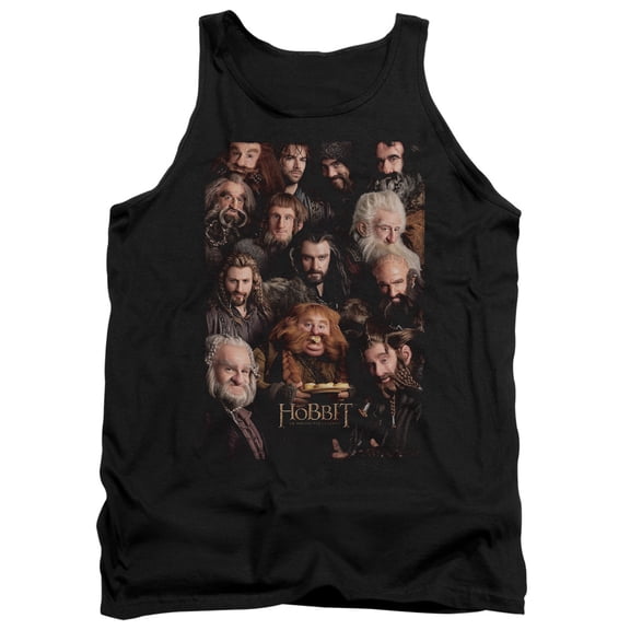 The Hobbit Dwarves Poster Adult Tank Top Black