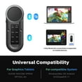 thumbnail image 4 of HUION Keydial Remote Bluetooth Programmable Keypad with Dual Dials 60 Customized Keys, OLED Display Macro Keypad Work with PC, Mac, Mobile, One-Hand, 4 of 8