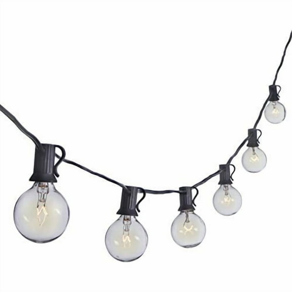 Sterno Home Dimmable Clear G40 Incandescent Globe Outdoor String Holiday Lightings, 1200" (100 Count)
