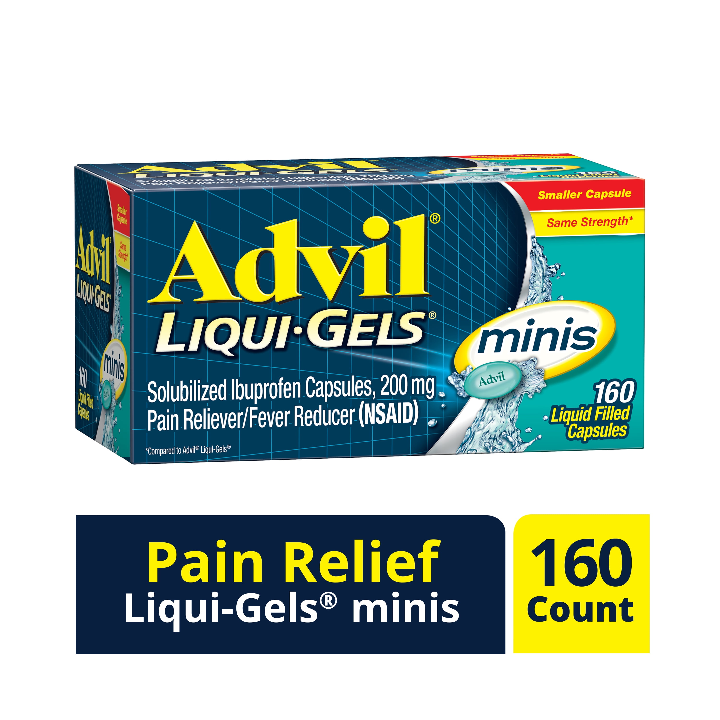 Advil LiquiGels minis (160 Count) Pain Reliever / Fever Reducer Liquid