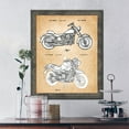 thumbnail image 6 of Harley Davidson Decor 1993 and 2001 Framed Motorcycle Patent Print, Unique Harley Davidson Wall Art, Vintage Motorcycle Gifts For Men, 2138BW, 6 of 7