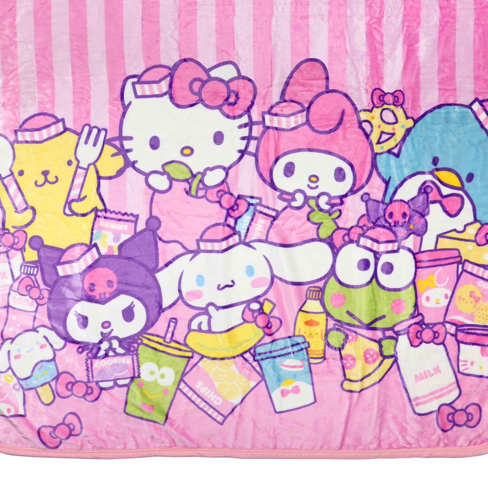 Hello Kitty & Friends Blanket Snack Vibes Double Sided 50