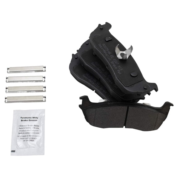 TRQ Rear Premium Posi Semi Metallic Disc Brake Pads for Ford Lincoln New BFA73619 Fits select: 1997-2003 FORD F150, 1997-2002 FORD EXPEDITION