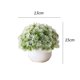thumbnail image 2 of Mini planta de césped artificial decorativa con maceta blanca, plantas falsas for decoración del hogar, plantas artificiales en maceta, 2 of 3