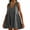 Dark Gray, variant on Gifts for Her! Titcea Mini Dresses for Women Plus Size Solid Color V Neck Sleeveless Pleated Design Summer Sundresses Beach Holiday Casual Tank Dresses
