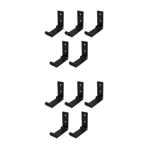 Wosthever 5 pack/lote fácil instalación colgador de ropa de pared plegable individual organiza de manera eficiente y elegante negro L negro l 2Conjunto
