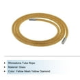 thumbnail image 3 of Unique Bargains 1.5 Yard 6 mm Rhinestone Tube Rope Diamond String for Trouser Drawstring Sweaters Yellow Mesh Yellow Diamond, 3 of 5