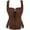 Brown, variant on Women's Renaissance Lace Up Vintage Boned Bustier Corset with Garters Scoop Neck Corset Tops Slim Fit Waistcoat Gothic Medieval Bodice Vest Top Waistcoat Halloween Gothic Bodice Gold Xl
