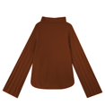 thumbnail image 2 of Vedolay Womens 2023 Sweaters Women's 2023 Fall Cropped Turtleneck Knitted Sweater Pullover Loose Tops,Brown S, 2 of 5
