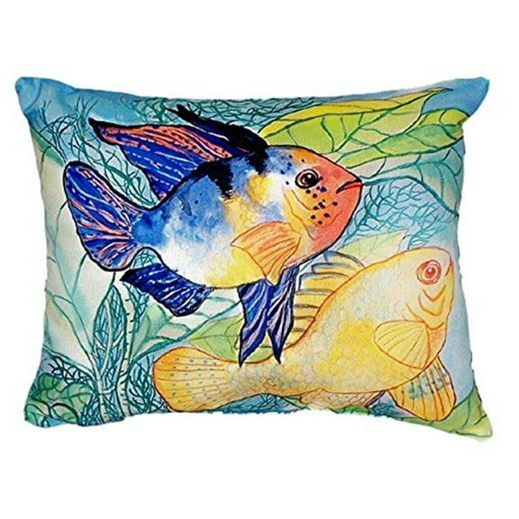 Betsy Drake HJ492 Dicks Little Blue Heron Large Indoor & Outdoor Pillow - 16 x 20 in.