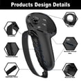thumbnail image 3 of [Negro] Adecuado para Oculus/Meta Quest 3 Controlador Cubierta Protectora Silicona Antideslizante Cubierta Del Controlador Juego Accesorios VR (negro), 3 of 9