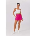 thumbnail image 3 of Pinspark Women's High Waisted Running Shorts Mesh Liner Athletic Shorts Quick Dry Gym Workout Shorts with Zip Pocket, 3 of 7