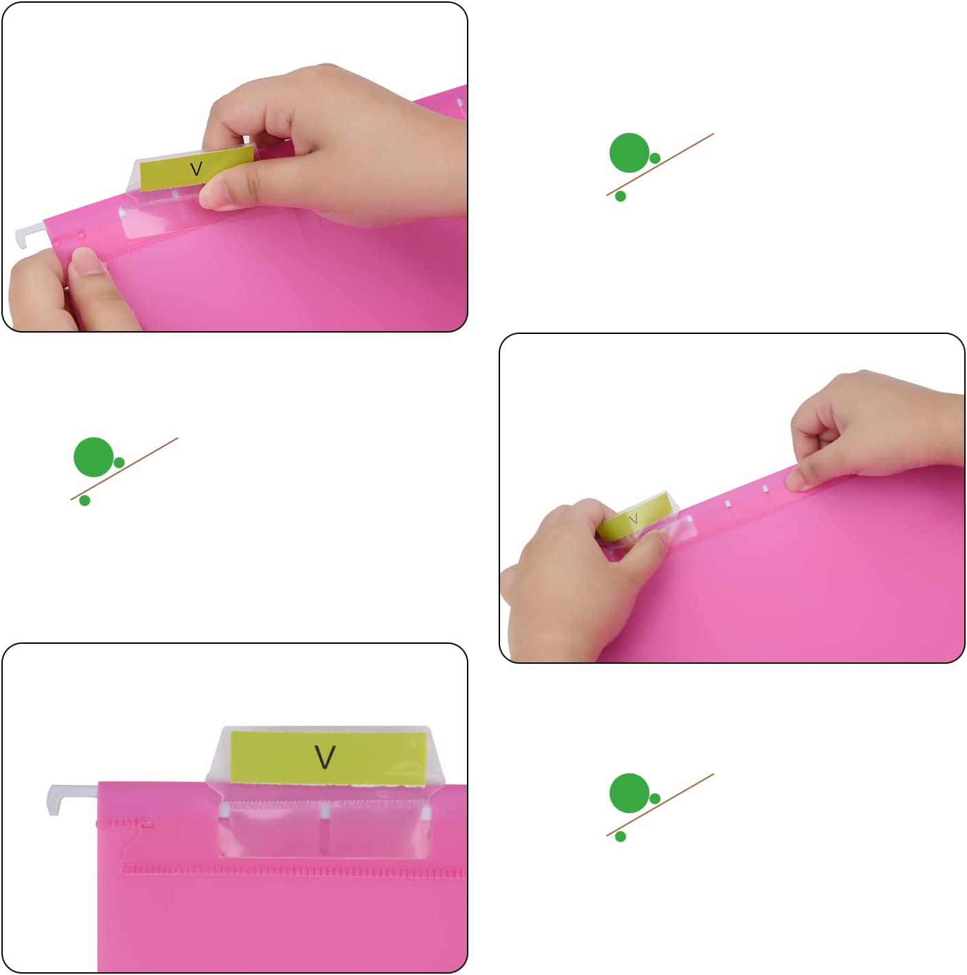 Hiziwimi Hanging File Folders, PVC, Letter Size, 15 Pack photo 7