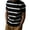 Black a, variant on Men's Knit Vertical Striped Short Sleeve Mock Neck T-Shirt, Casual Slim Fit Top, Breathable Ribbed Knitwear for Smart Casual Style and Everyday Wear Black c S