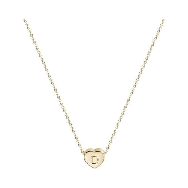 Collar para mujer, joyería para mujer, joyería de moda para mujer, regalo para mujer, 26 collares con colgante de cadena con nombre y letras en inglés, joyería, collares de moda.