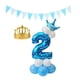 thumbnail image 1 of Soporte de grande de estrellas con números de 90 cm con banner Sombrero Decoración de perfecl globos de aluminio 2019, 1 of 7