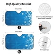 thumbnail image 3 of Fuzoiu Blue Christmas Print Car Windshield Sun Shade,Block Uv Rays Sunshade,Foldable Front Window Sun Visor Protector for Car,SUV,Truck-Keep Vehicle Cool-Blue Christmas, 3 of 8