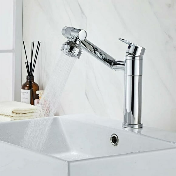 Ceramic Cartridge Faucet, Brass Digital Display Faucet with Comfortable Ergonomic Design, Lead-Free Waterways for Kitchen Bathroom Sink Area