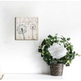 thumbnail image 2 of JEUXUS Abstract Flower Canvas Wall Poster Decor Black Dandelion with Never Stosp Making Wishes Quotes Picture Print Wood Background Painting Wall Decoration for Bathroom Bedroom, 2 of 4