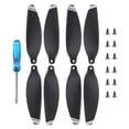 thumbnail image 2 of HEVIRGO 1/2/4 Pair Stable Lightweight Propellers Drone Accessory for DJI Mavic Mini 2,Silver Black 2, 2 of 10