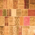 thumbnail image 1 of Ahgly Company Indoor Square Patchwork Orange Transitional Area Rugs, 3' Square, 1 of 1