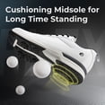 thumbnail image 5 of FitVille Wide Golf Shoes Men Professional Golf Shoes with Spikes, Water Resistant Arch Support, 5 of 7