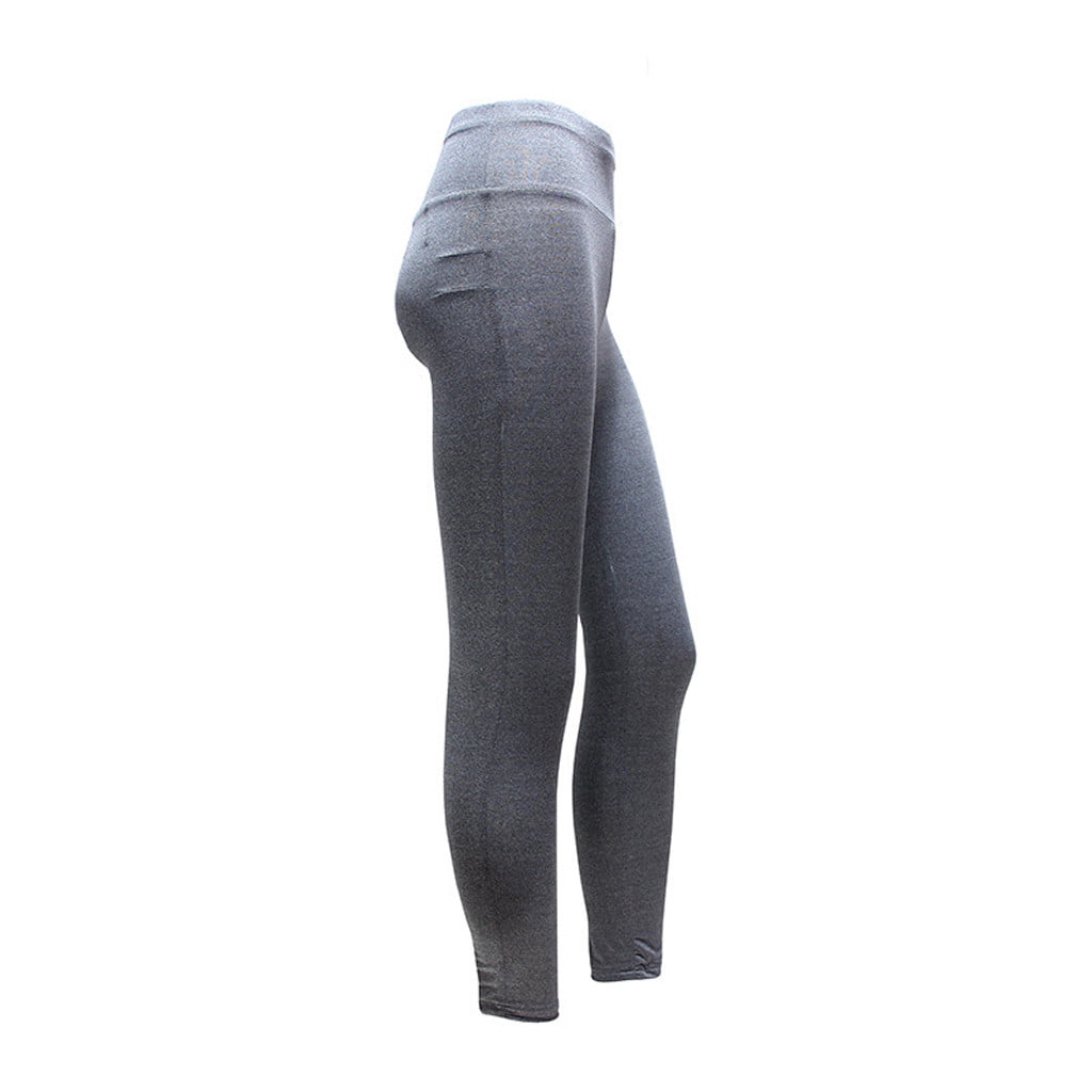  HeyNuts Essential High Waisted Yoga Leggings For Tall Women,  Buttery Soft Full Length Workout Pants 28 Sage Grey XL