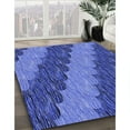 thumbnail image 3 of Ahgly Company Machine Washable Indoor Rectangle Transitional Sky Blue Area Rugs, 3' x 5', 3 of 7