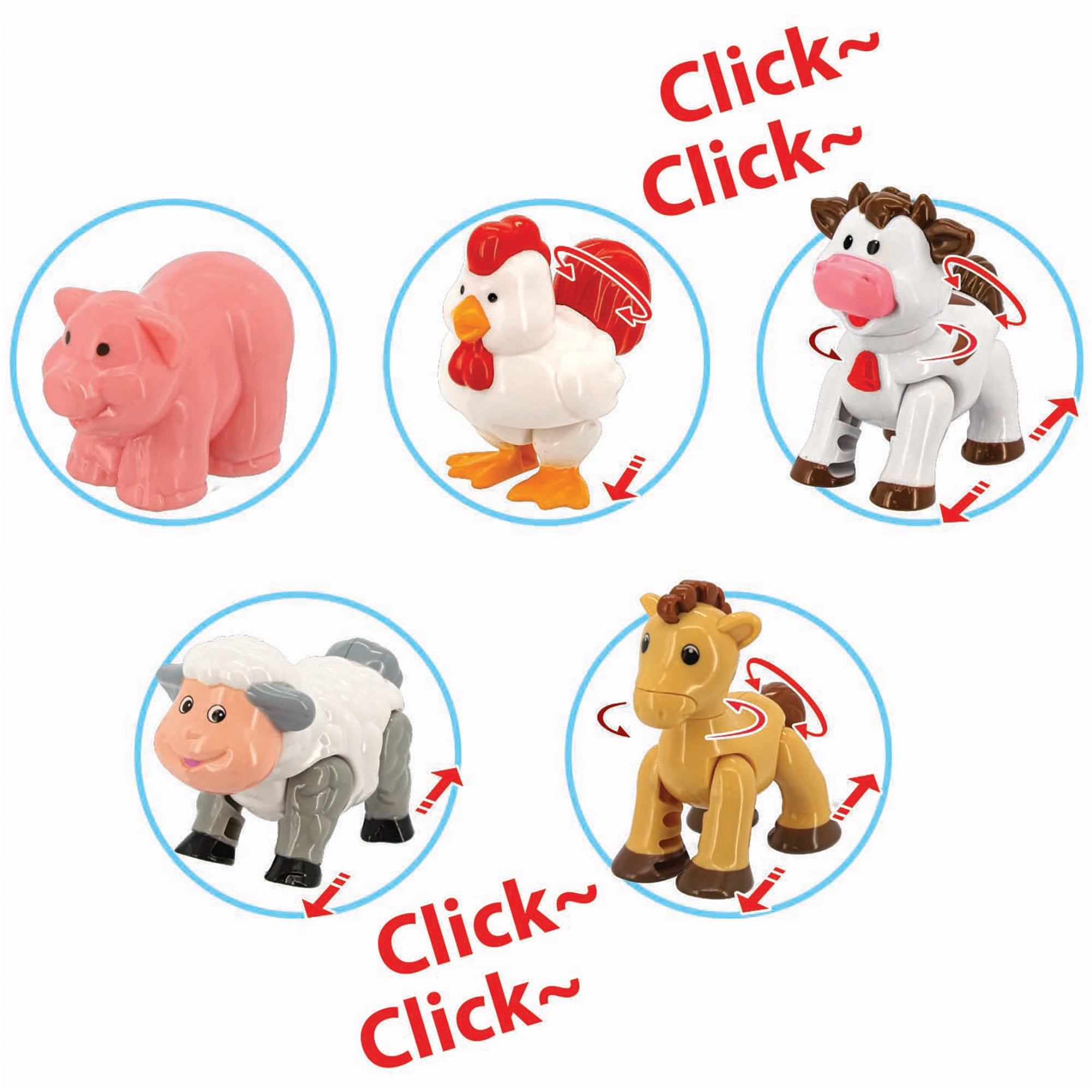 Kiddieland: Musical Fun - Farm House Playset - Interactive Red Barn Piano Toy, 5 Removable Animal Figurines, Lively Sounds Play, Kids-Toddler 12mo+