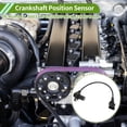 thumbnail image 2 of Sensores de Posición del Cigüeñal No.500371540 para IVECO Daily III 2.3 29 L10V 2002-2007, Negro, Resistente, Sensor CKP de Metal y Plástico 1 Pc, 2 of 6