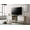 White+Oak, variant on TV Stands With Storage, Burke 70"W White and Oak 2-Door TV Stand, White+Oak Wooden TV Stands,Wood Entertainment Centers, Furniture Primary Living Space TV & Entertainment Furniture Burke 70"W White a