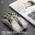 thumbnail image 5 of Wireless Gaming Mouse, 10000 DPI, Tri-Mode 2.4GHz/Bluetooth/Wired Mouse, 6 Buttons, Digital Display, Silent Mice, Rechargeable, Customizable Macro and RGB Backlight for PC/Mac/Laptop (Black), 5 of 16