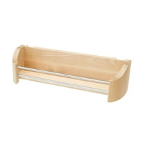 Rev-A-Shelf 4231-14-52 14" Wooden Cabinet Door Storage Tray w/ Chrome Rails