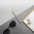 thumbnail image 4 of Parker Jotter Ballpoint Pen, Stainless Steel with Golden Trim, Medium Point Blue Ink, Gift Box (953182), 4 of 7