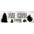thumbnail image 3 of Lewis, Sheldon 14x7 Black Modern Framed Museum Art Print Titled - Pine Grove Lodge, 3 of 5