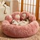 thumbnail image 3 of Dog Sofa Beds for Small Dogs Warm Pet Accessories Bed Accessorys Large Mat Pets Kennel Washable Plush Medium Basket Puppy Cats ShopWise Round, 3 of 20