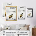 thumbnail image 4 of Designart Yellow Canoe On The Lake I Canvas Wall Art, 4 of 5
