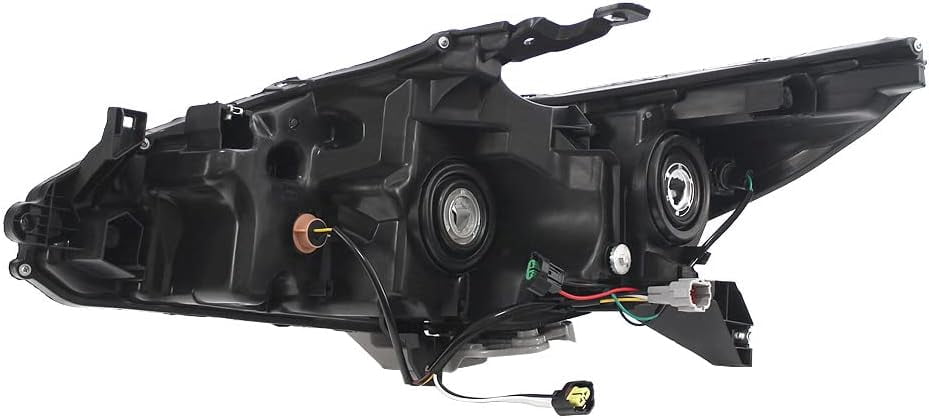 Halogen Headlight Headlamp w/Chrome Housing Black Beze Compatible with 2016 2017 2018 Nissan Altima NI2502247 260609HS0A Left Driver Side LH