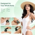 thumbnail image 5 of 5-in-1 Women's Electric Razor, 7D Floating Head IPX7 Waterproof Wet Dry Body Shaver, Rechargeable Lady Hair Remover with LED Display for Face Legs Bikini, Retro Green, 5 of 7
