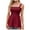 Wine-01, variant on Mittory Women's Summer Ruffle Hem Smocked Tank Tops Sleeveless Strappy Cami Blouse Peplum Top Square Neck Babydoll Shirts