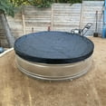 thumbnail image 3 of Round Winter Pool Cover 200g / m² Tarpaulin size ø 244cm black, 3 of 6