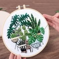 thumbnail image 3 of Embroidery Kit DIY Plant Creative Cross Stitch Kit with Cloth and Needle, 3 of 10