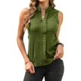thumbnail image 2 of Tank Tops for Women 2025 Summer Tops Sleeveless Shirts Green S, 2 of 7