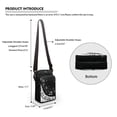 thumbnail image 6 of HELLHERO Women Adjustable Shoulder Strap Adjustable Shoulder Strap Crossbody Bag Men, Women Ghost Library Bag Polyester Travel, Outdoor and Daily Use, 6 of 7