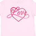 thumbnail image 4 of Inktastic Love in Red and Pink with Heart Boys or Girls Toddler T-Shirt, 4 of 5