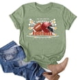 thumbnail image 2 of OJinShaWanO Inappropriate T Shirts Women's Rugby Printed Round Neck Short Sleeved T Shirt 4131, 2 of 4