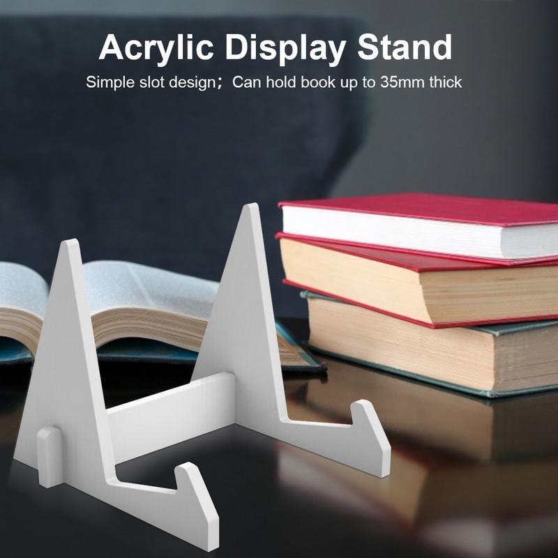 Retail Book Holder Cookbook Hold Crystal Book Stands Acrylic Display Stand 