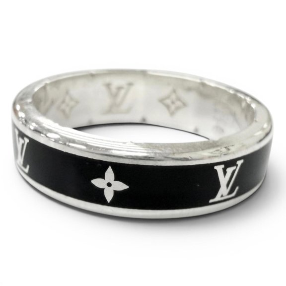 Pre-Owned LOUIS VUITTON M1534L Ring, 2025 model, LV Spike design, AG925 Monogram pattern,...