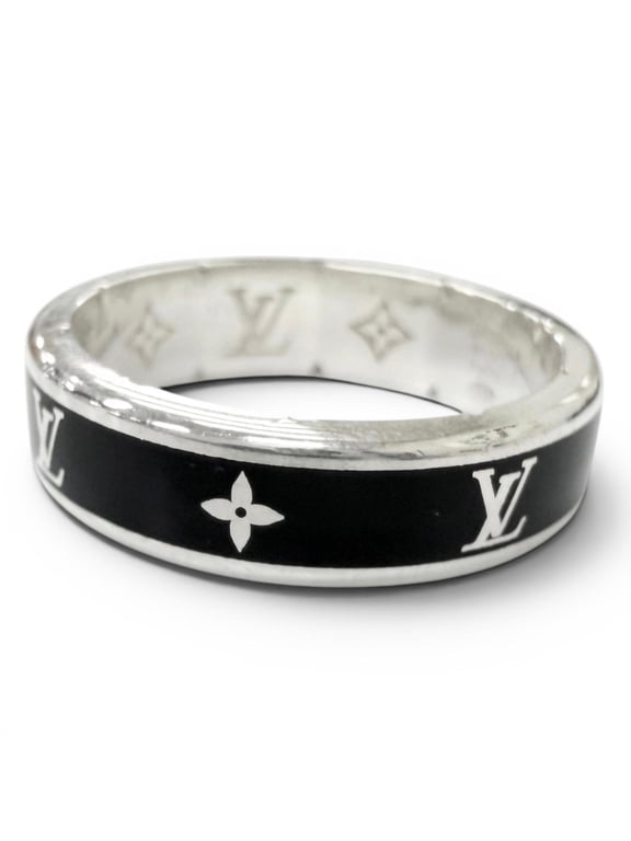 Pre-Owned LOUIS VUITTON M1534L Ring, 2025 model, LV Spike design, AG925 Monogram pattern,...